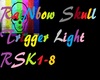 Rainbow Skull Trig Light