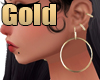 R| Gold Hoops