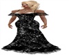black glitter gown