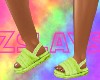 Lime Ugg Slides