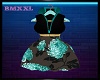 BMXXL TealFloral Dress