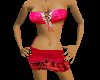 CA PinkRed X Mini Dress