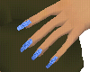 Lite Blue Swirl Nails