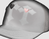 Qhite Heart Cross hat