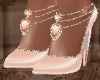 peach jewel heels