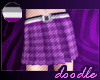 Asexual 💜 Plaid Skirt
