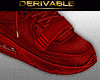 red sneakers