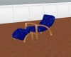 *WT* Blue Reclyned Chair