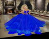 Royal Blue  Dimond Gown