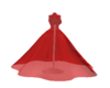 red gown stand