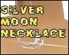 silver moon necklace