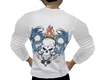 Skull white Muscle top