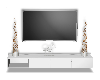 Silver TV W / Stand