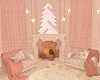 christmas pink room