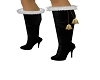 black xmas boots/heels