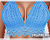 Ophelia Blue Boho Top
