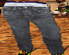Pants Jeans Gray/Black