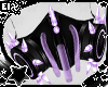 . purple gas mask
