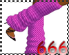 (666) pink socks