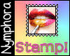 {N} Painted Lips Stamp