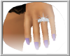 dty hands w/ purple nail