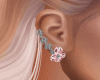 E* Pink Flower Earrings