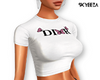 White Cropped Tee