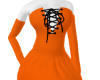 Orange Mini Skater dress