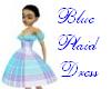 blue plaid dress