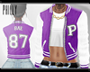 P. Varsity Jacket Purple