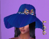 Petal blu-swirl hat