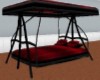 Red hammock bed
