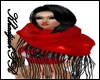 KPR~Light Red/Blk Shawl