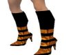 Black/gold boots