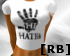[RB] HI HATER TEE [WHITE