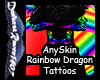 Rainbow Dragon Tats