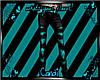 Blk and Teal ripped jean