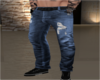 [`] Straight rip jeans