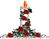 Candle with Roses