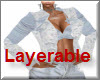 Lace denim layerable