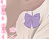 R. E. Earring bow lilac