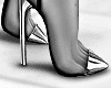 EVA Silver Black Heels