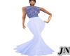 J*Embroidery Blue Gown