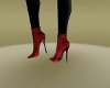 Deep Red Stiletto Boots