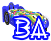 [BA] Blue Car Bed 40$