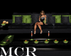 Green/Black Couch set