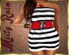 Belted Striped Dress