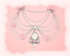A: Floral pearl necklace