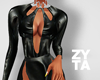 ZYTA Black Leather Dress