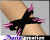 L spiked pink armband